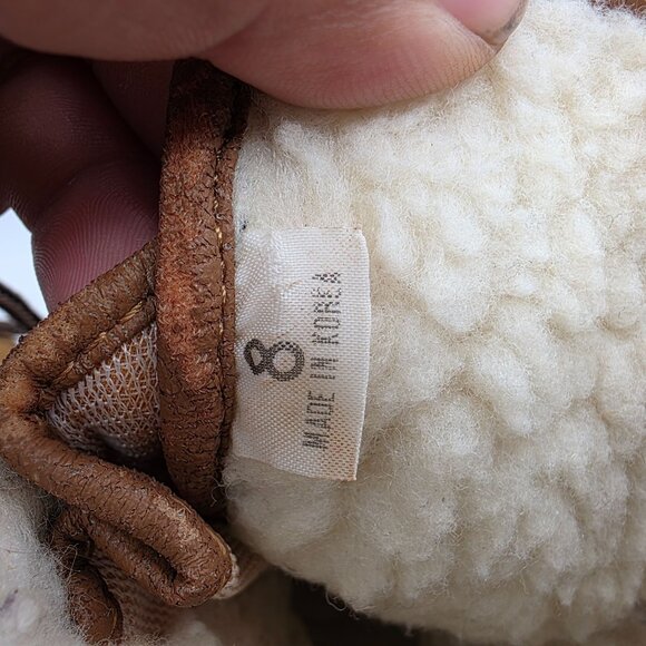 Roffe Shearling-Lined Womens Snow Boots Size 8 Brown Lace Up Winter Footwear - Picture 6 of 13